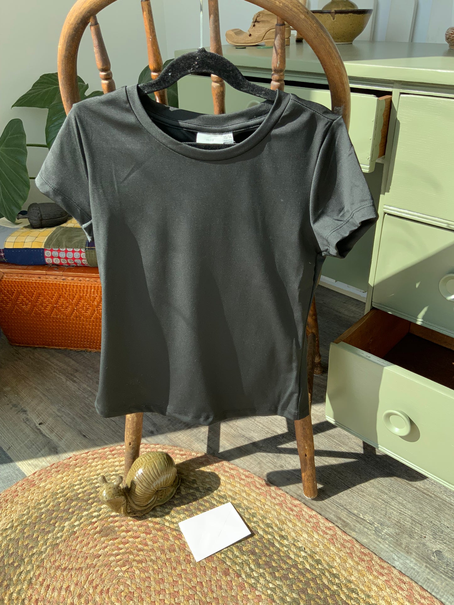MID Black Tee Shirt- 02-07