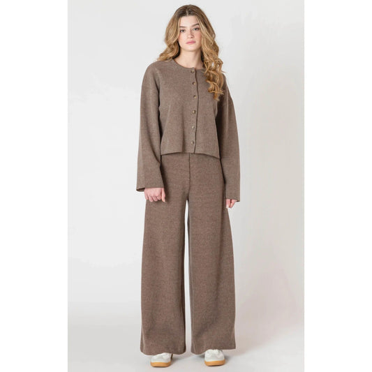 Room 34 Ribbed Wide Leg Pant FN