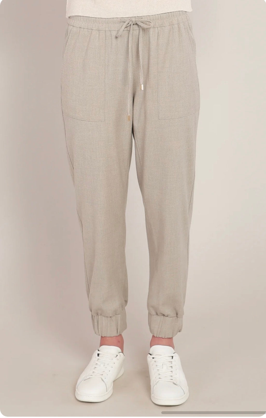 Room 34 Cuffed Hem Pants - Oatmeal 02-08