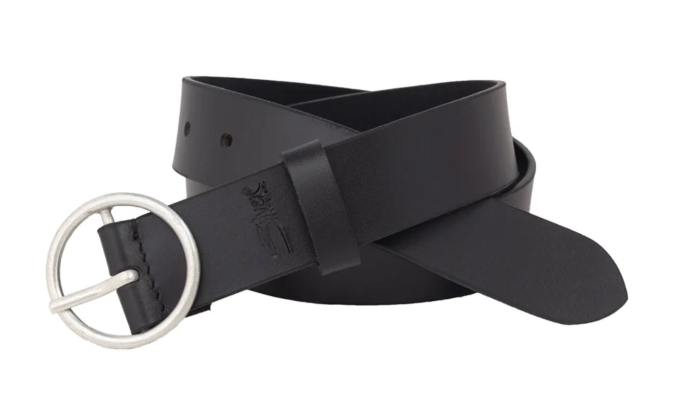 Silver Jeans Co. Ladies Black Genuine Leather Belt