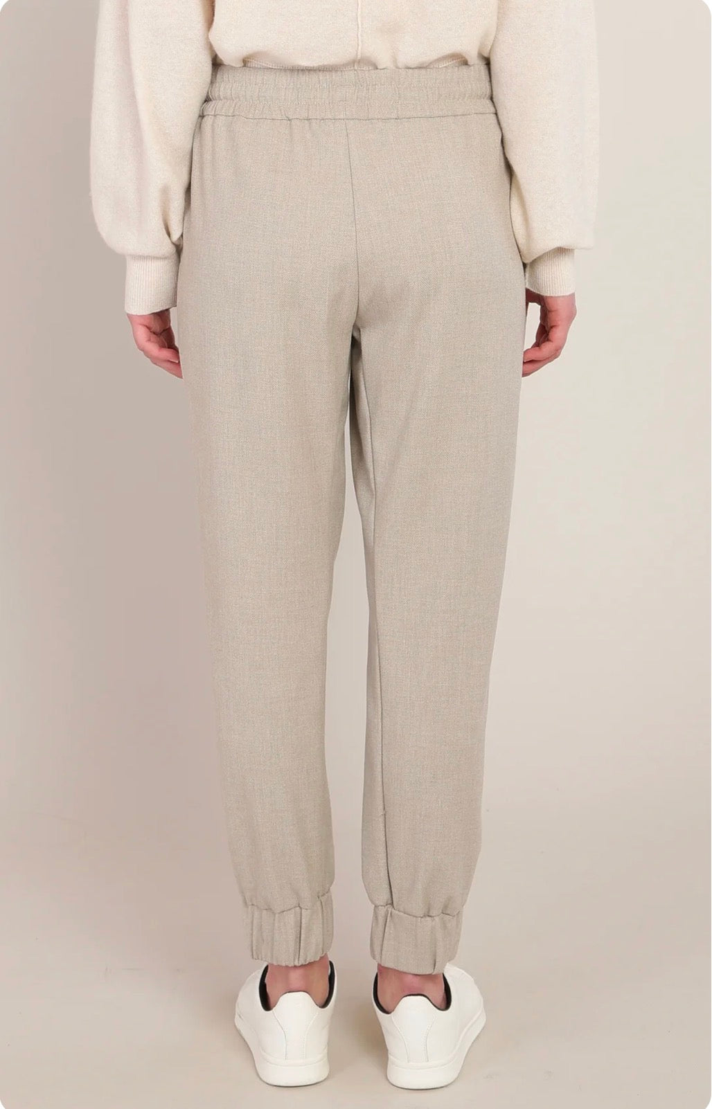 Room 34 Cuffed Hem Pants - Oatmeal 02-08