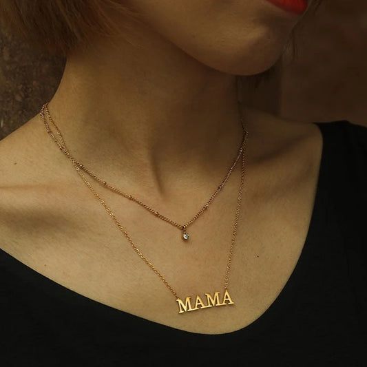 Hackney Nine Mere Gold Layer Mama Necklace