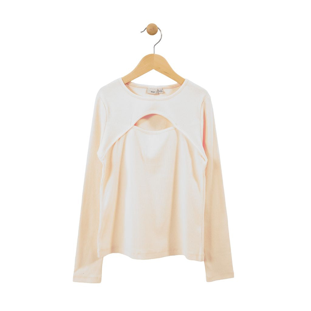 MID Long Sleeve Top with Keyhole FN