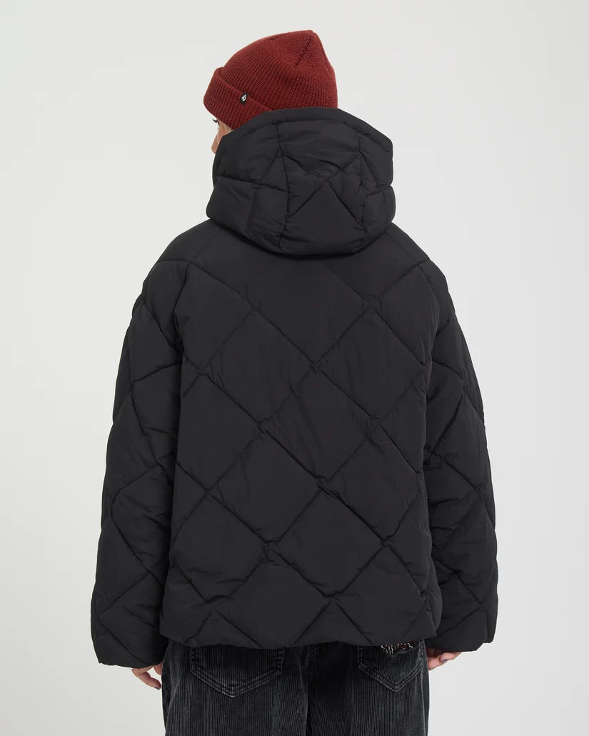 Volcom Out of Boxy Puff Black Jacket 02-10
