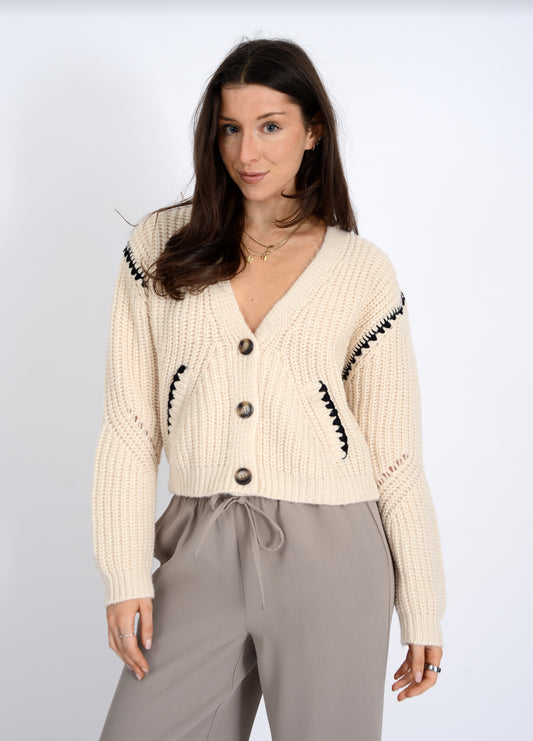 RD Style Vicencia Long Sleeve V-Neck Cardigan FN