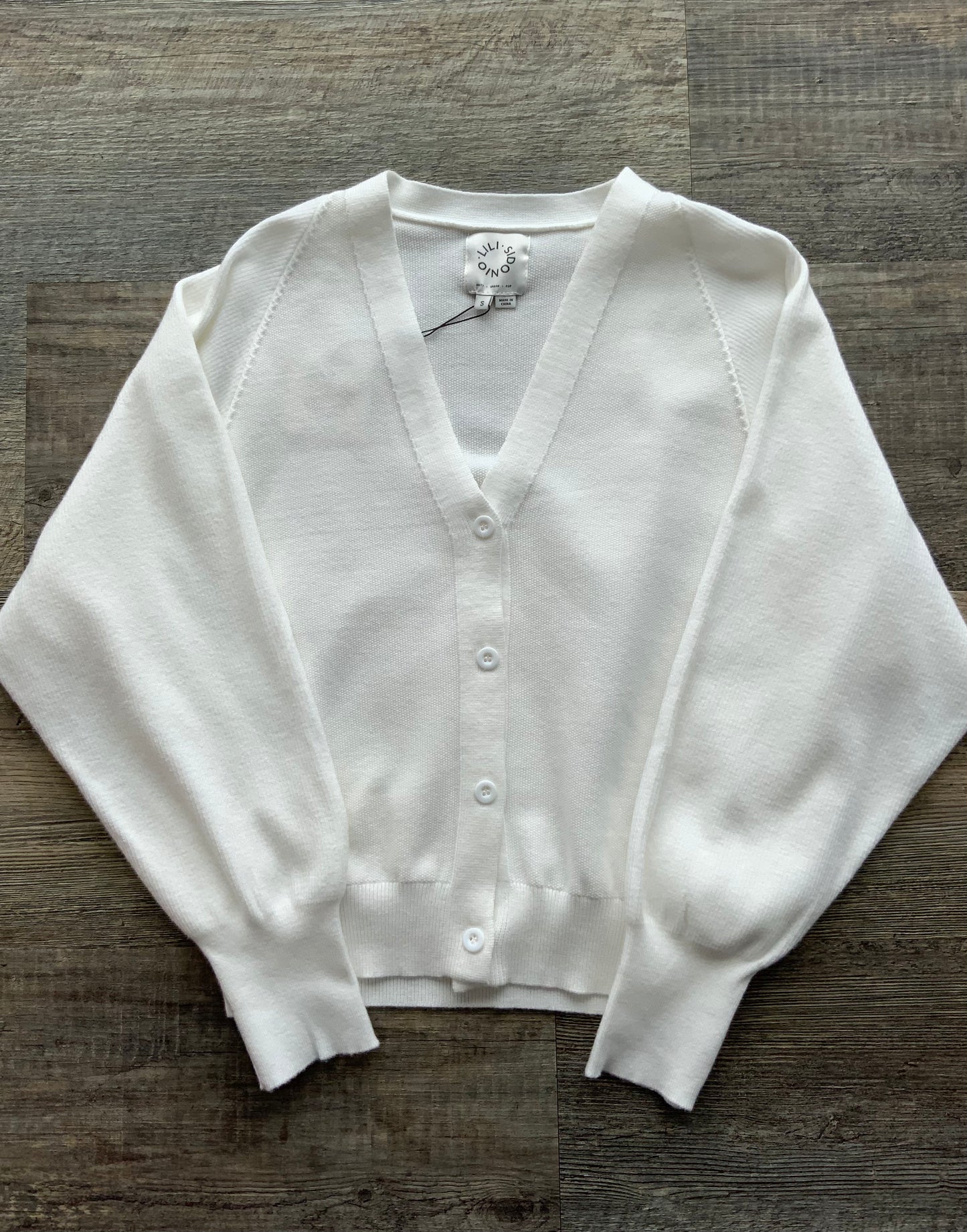 Lili Sidonio Off-White Knitted Cardigan SP