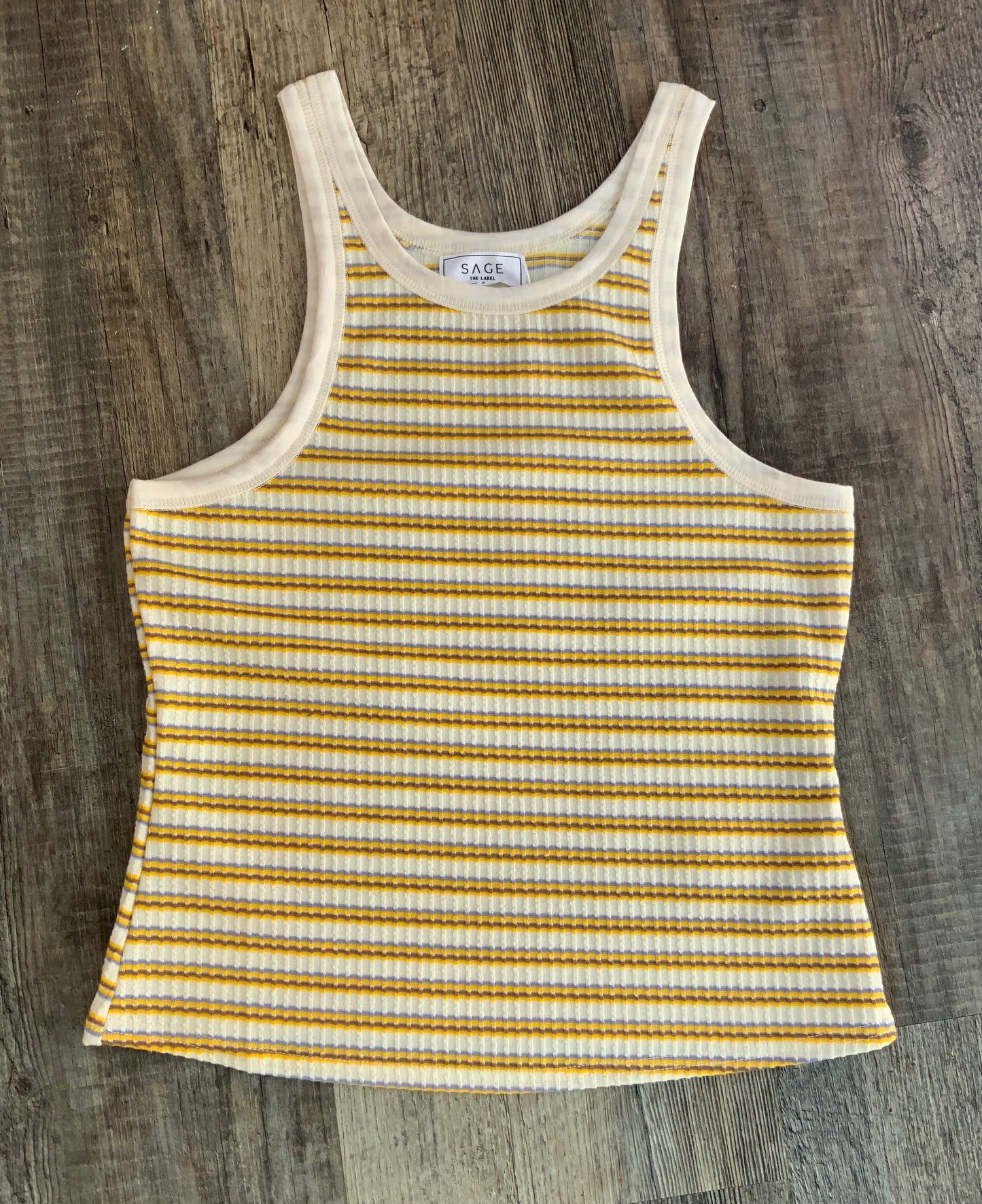 Sage the Label Stripe Knit Tank SPN