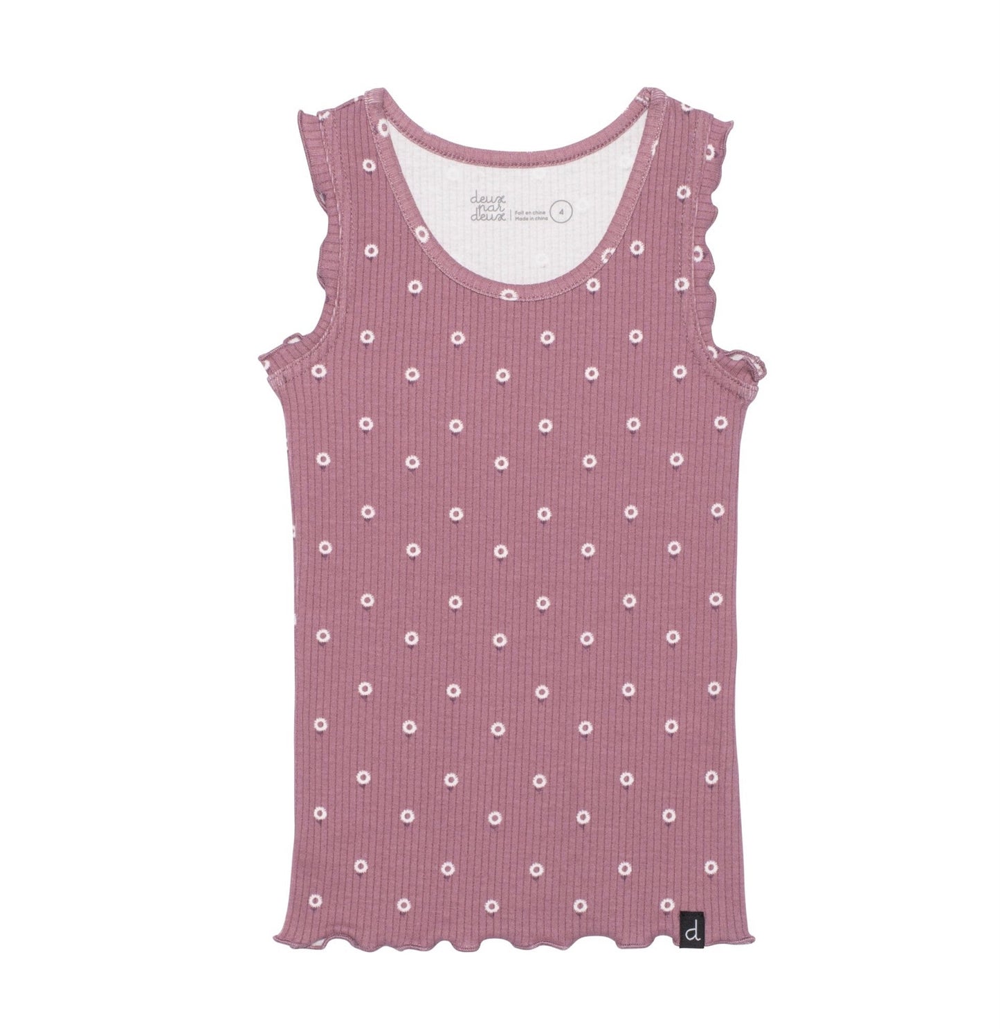 Deux par Deux Mauve Daisy Tank - FA23