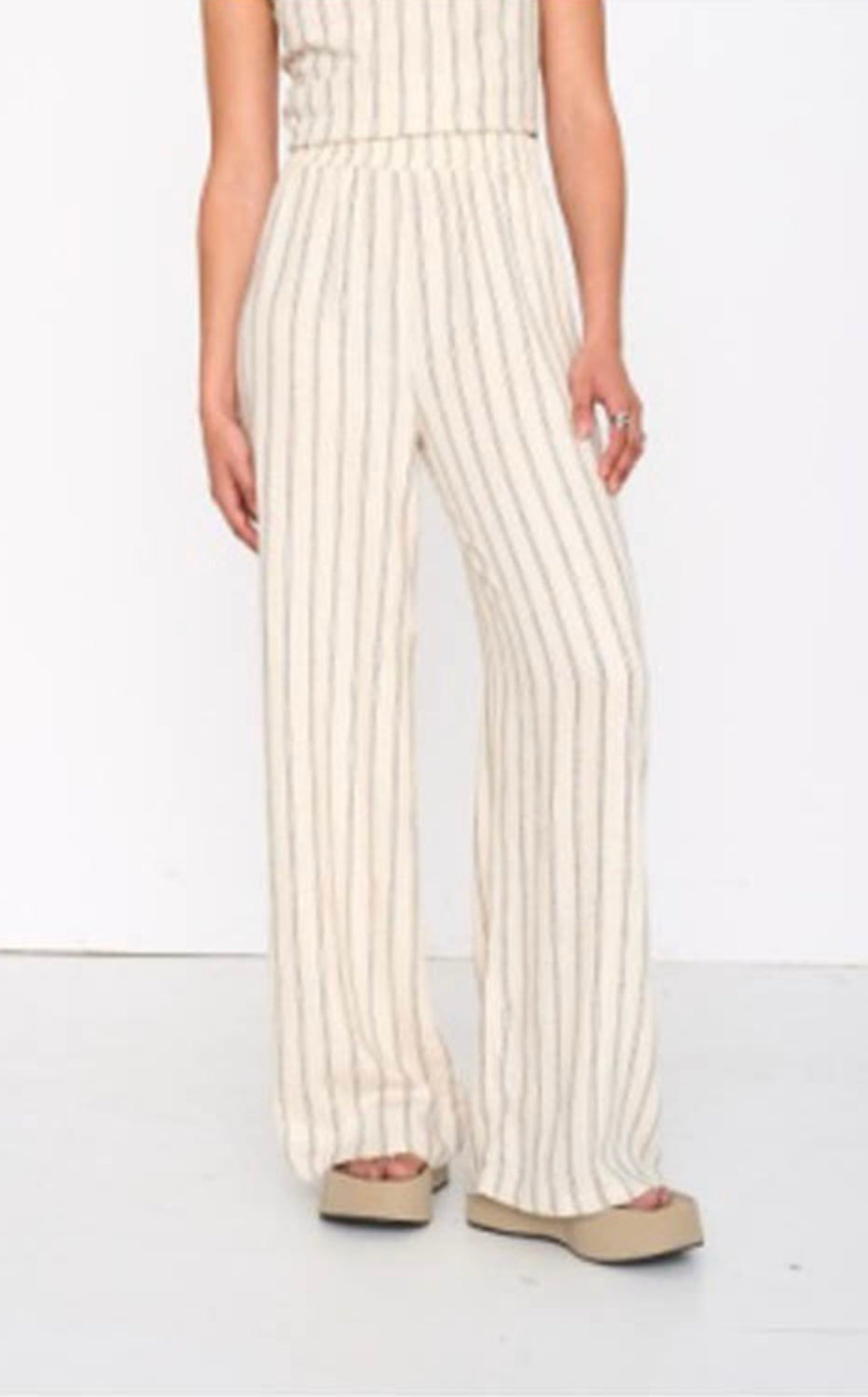 24 Colours Striped Linen Pants SP