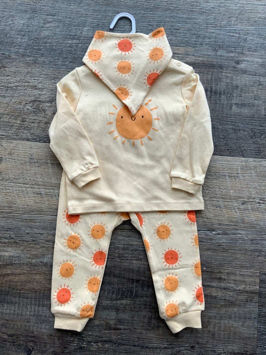MID 3Pc. Sunshine Set (Bib, Pants, Long Sleeve) SP
