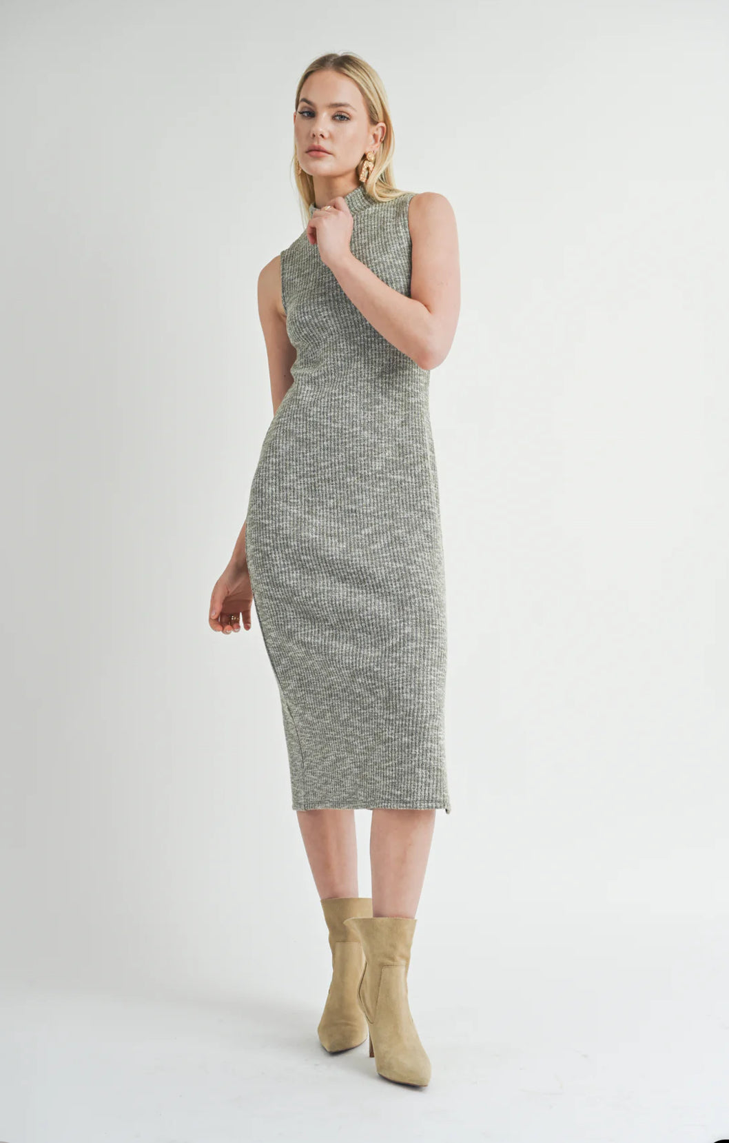 Sage The Label On The Path Turtleneck Midi Dress - FA24