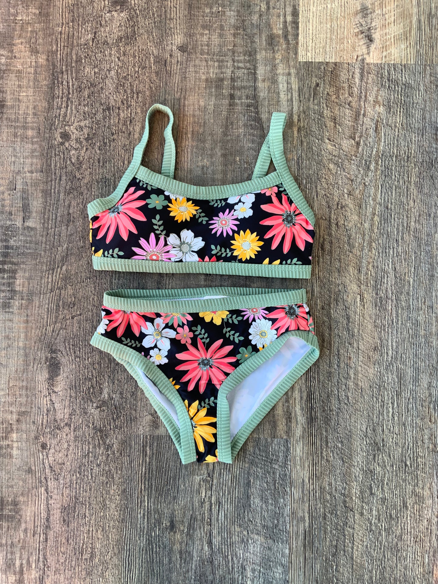 MID Floral Two Piece Swim