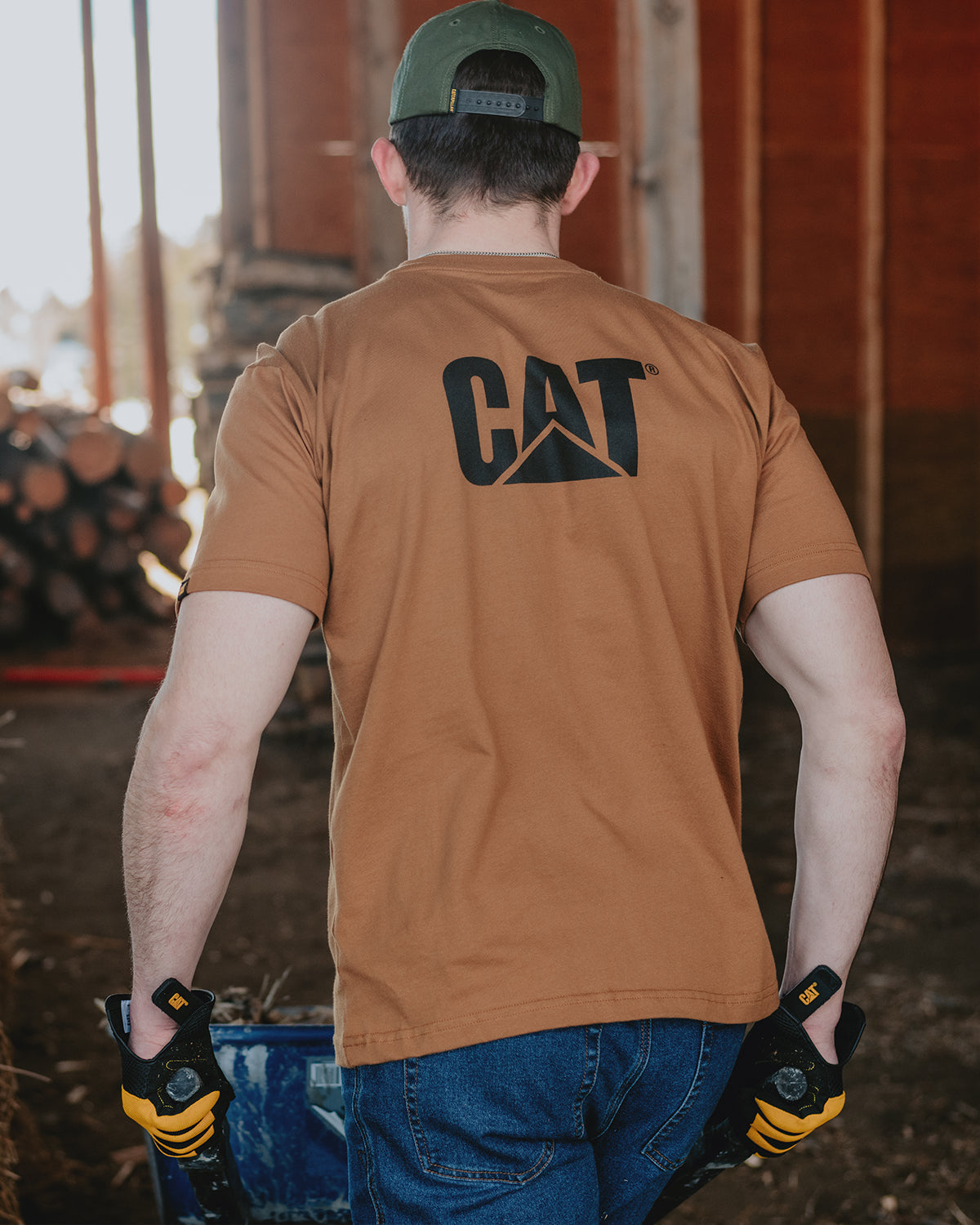 CAT Logo Pocket Tee SPN