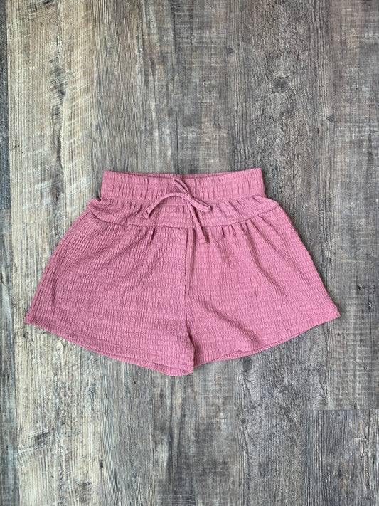 MID Crinkle Knit Rose Shorts SPN
