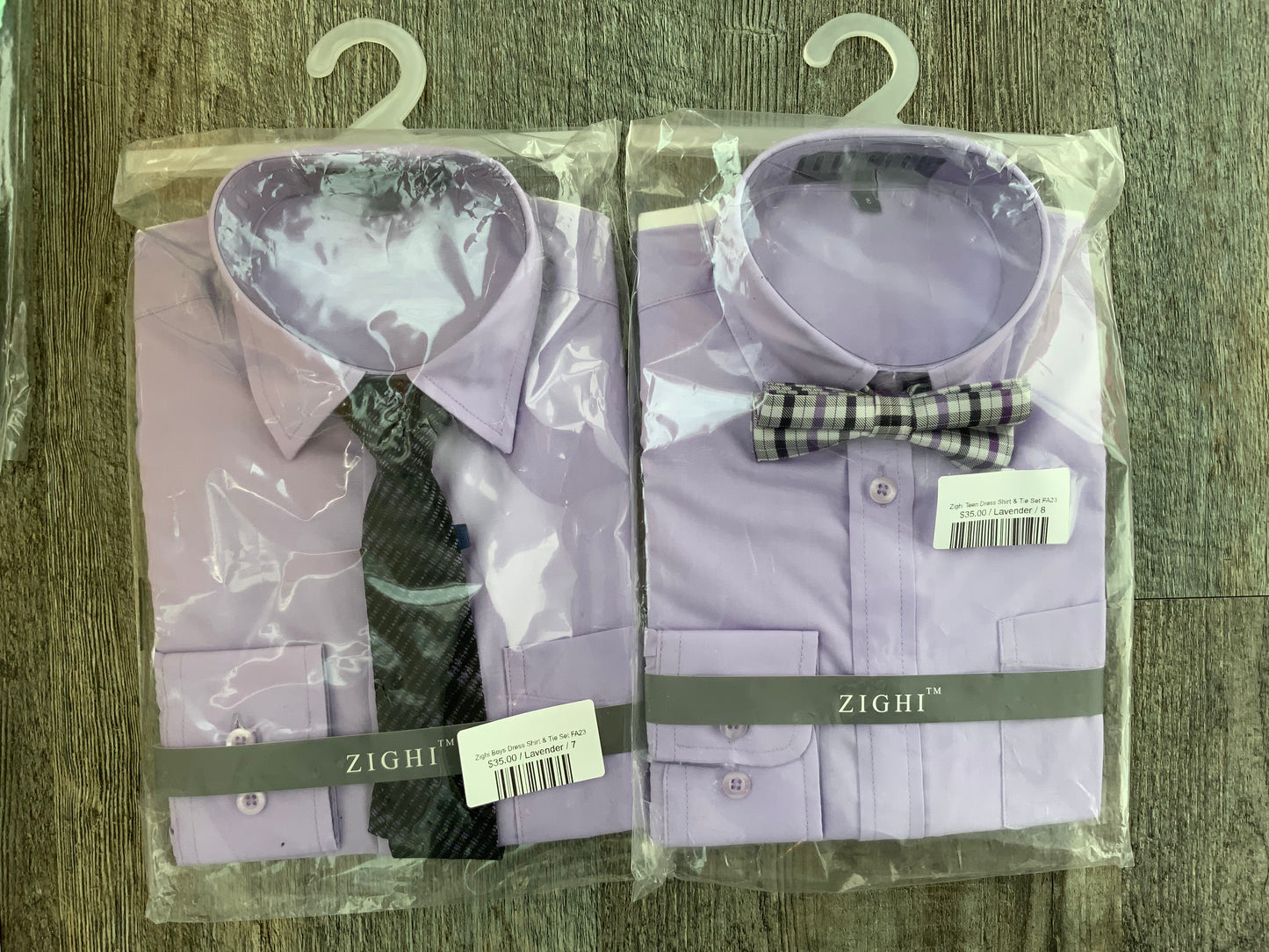 Zighi Boys Dress Shirt & Tie Set