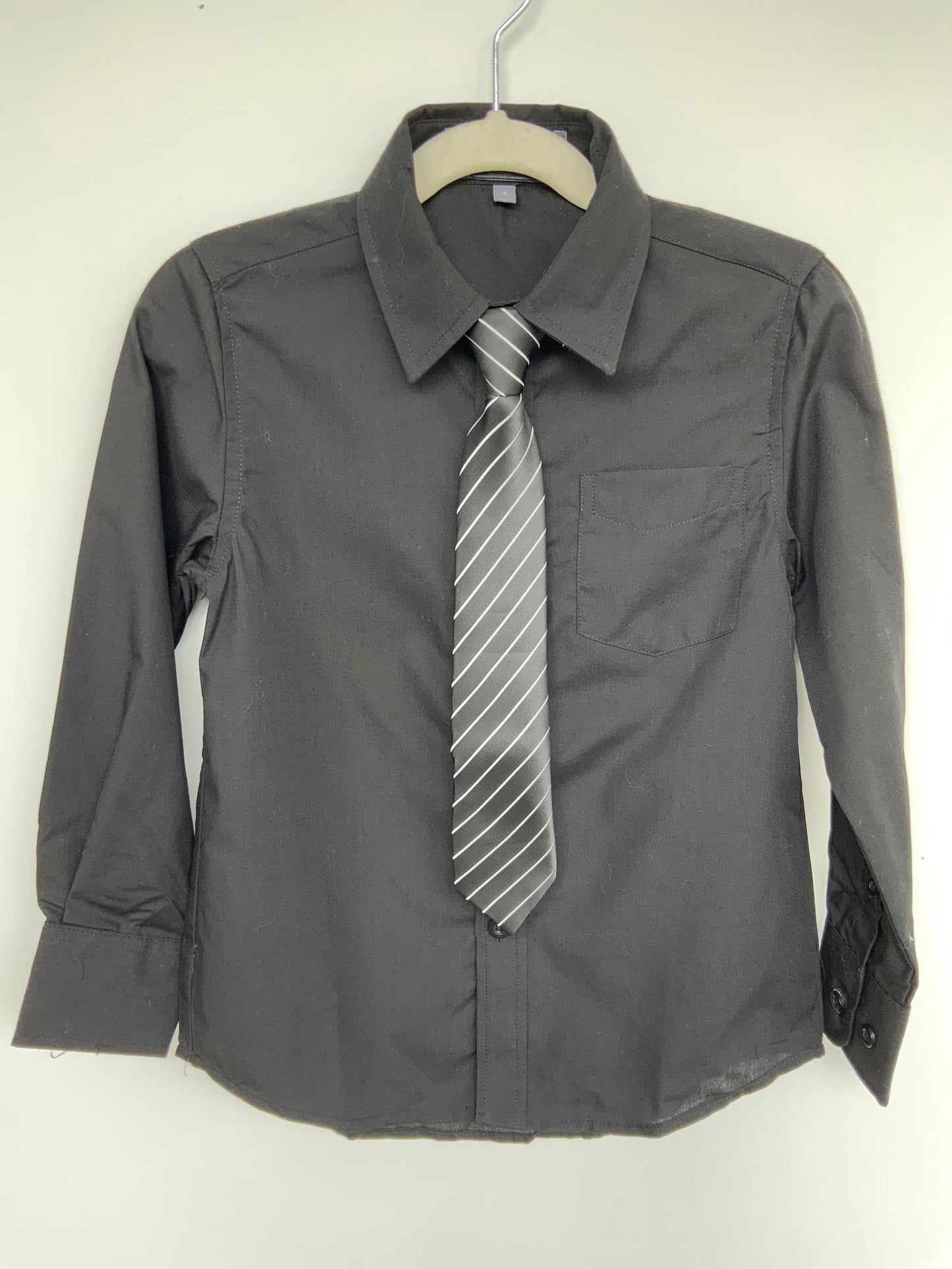 Zighi Boys Dress Shirt & Tie Set