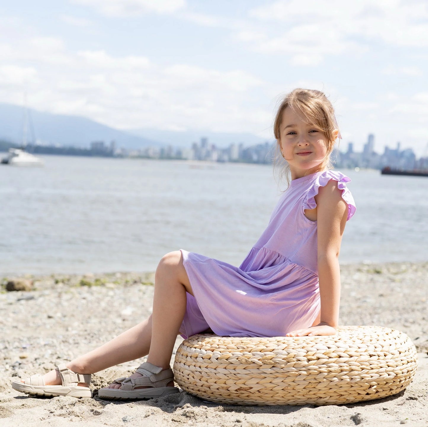 Silkberry Bamboo Flutter Sleeve Dress w/ Bloomer SPN
