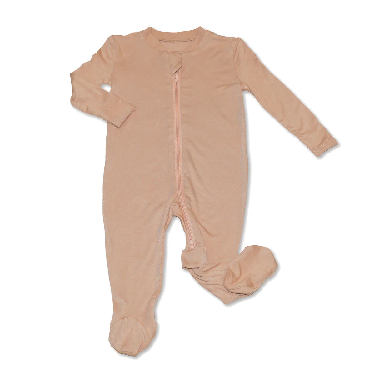 Silkberry Bamboo Maple Sugar Footie Sleeper w/ 2 Way Zipper SPN