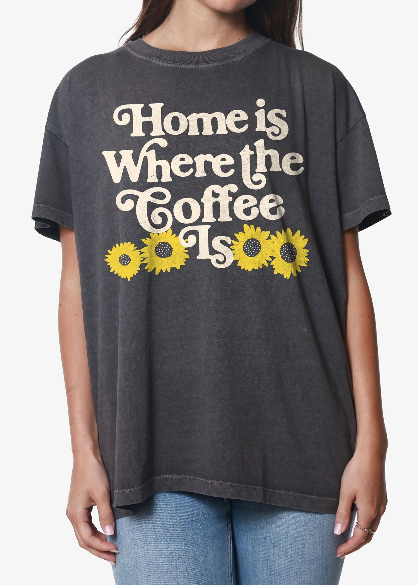 Girl Dangerous Where The Coffee Is Oversized Tee SP