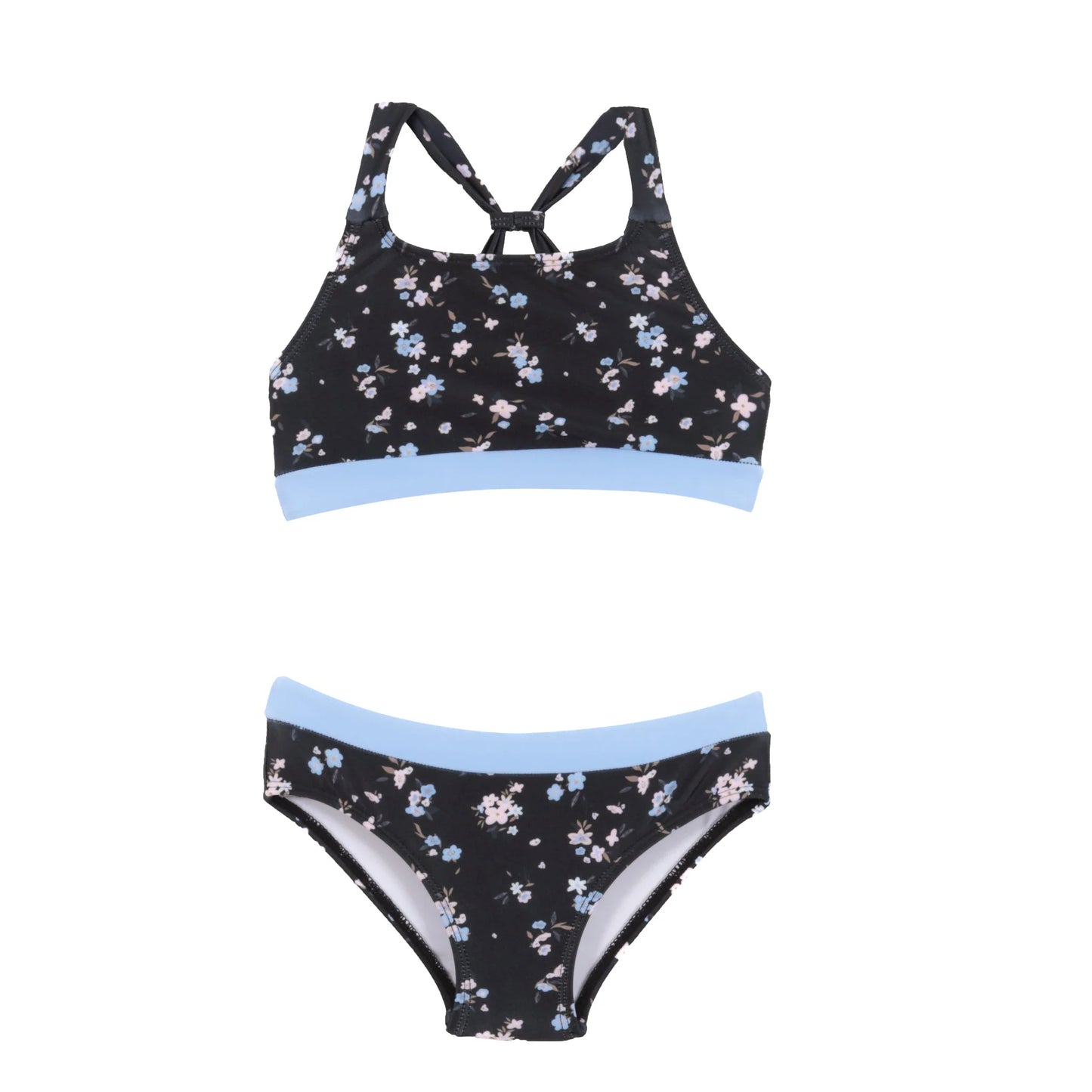Nano Black & Blue Floral 2 Piece SP