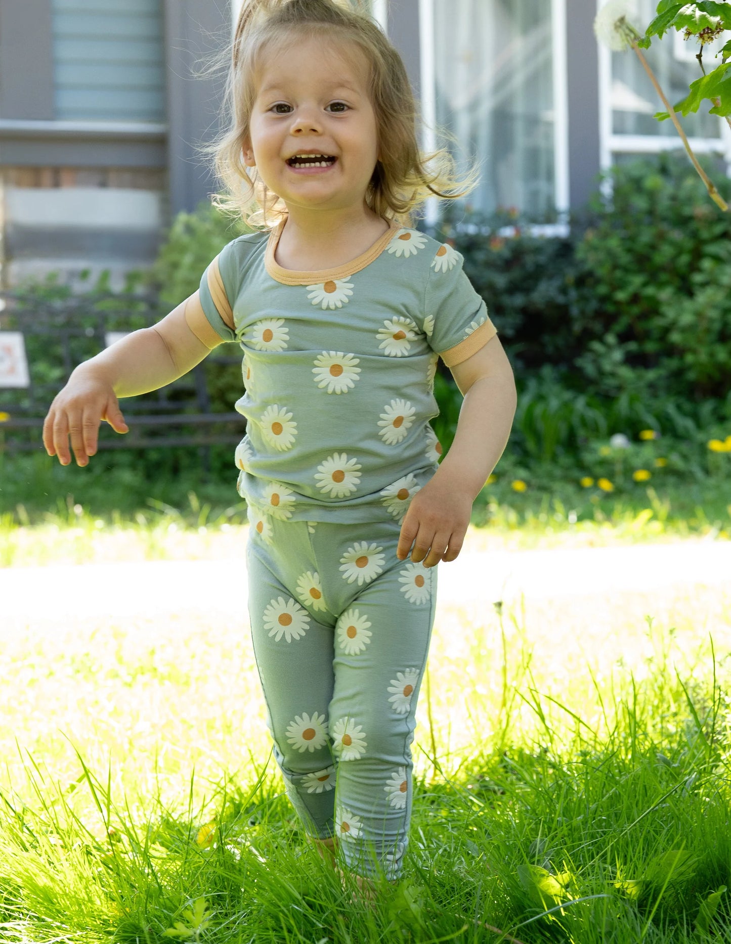 Silkberry Bamboo Daisy Pajama Set SP