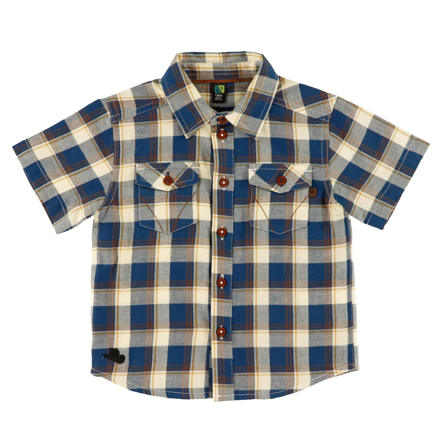 Nano Plaid Button Down Tee SPN