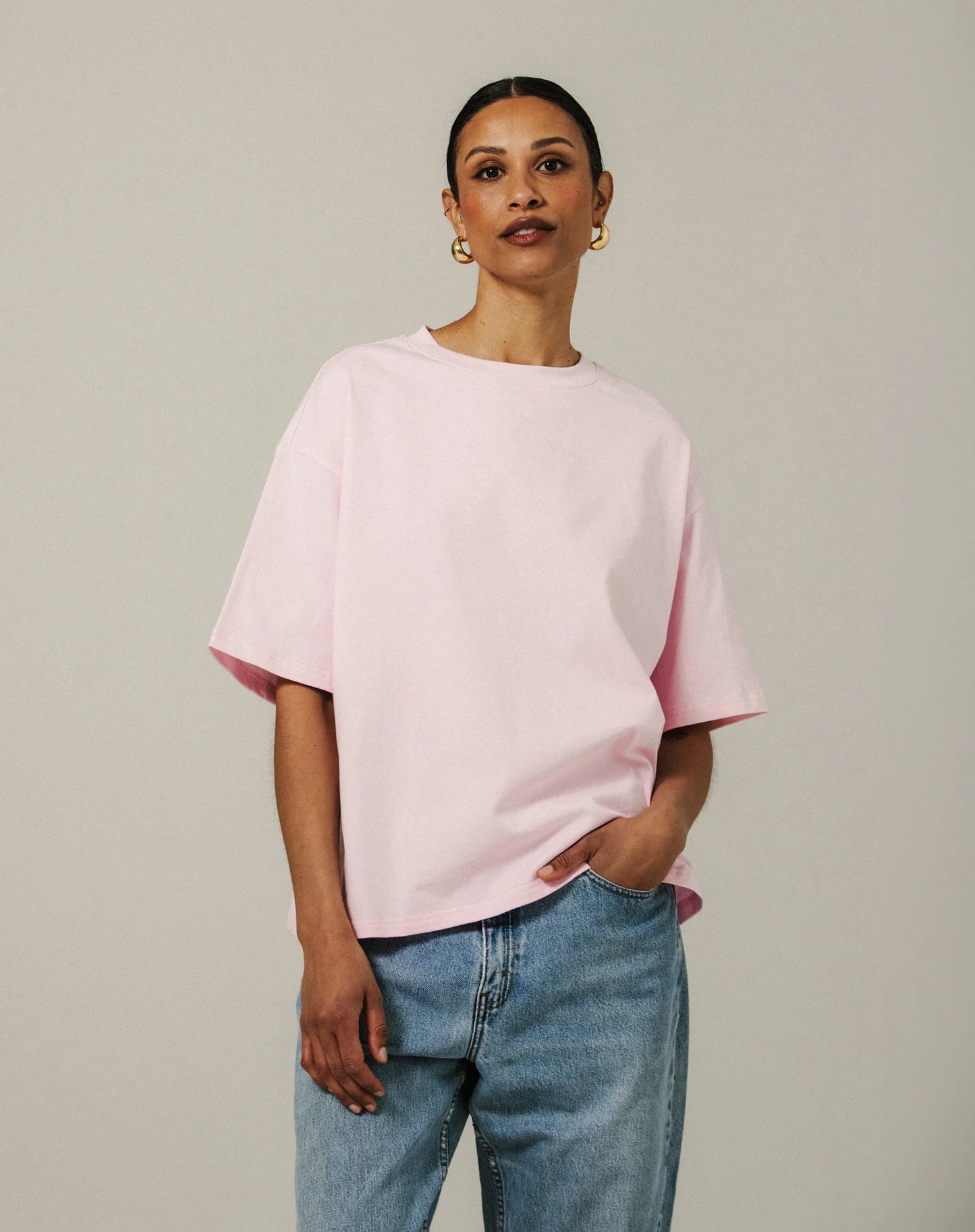 Brunette the Label Rose Boxy Tee
