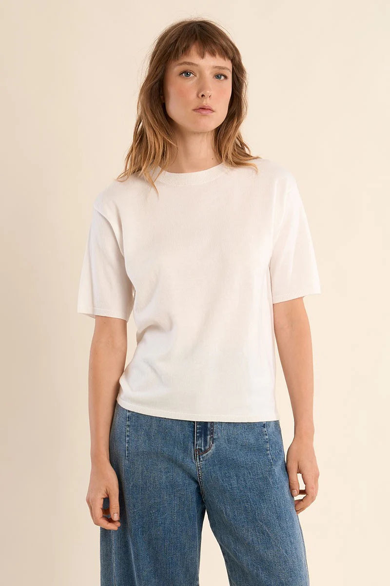 Molly Bracken Off-White Knit Top SP