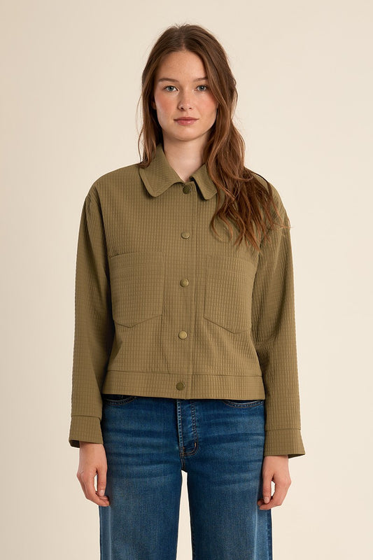 Molly Bracken Khaki Quilted Jacket SP