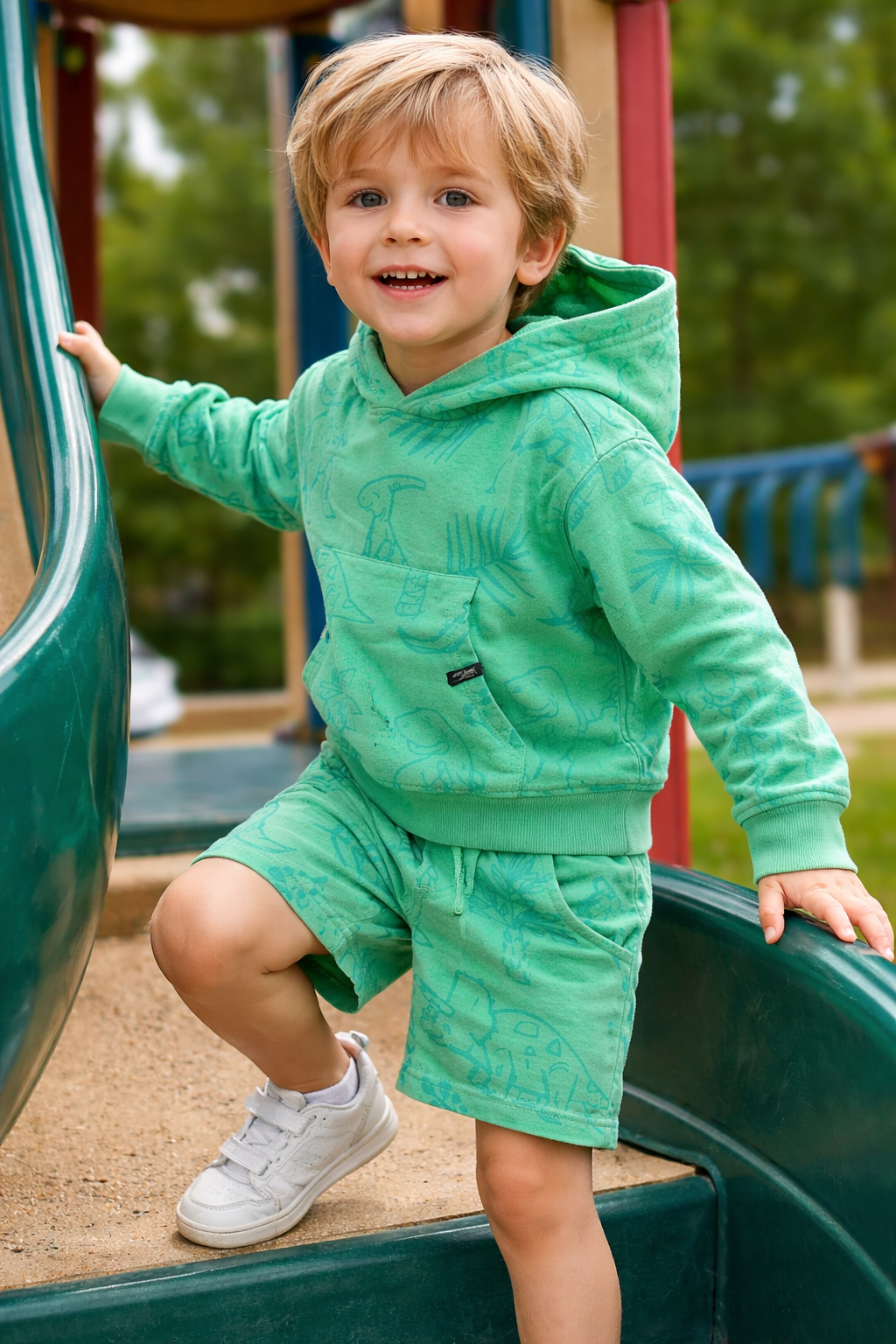 Silver Jean Co. Dino Hoodie with Shorts SP