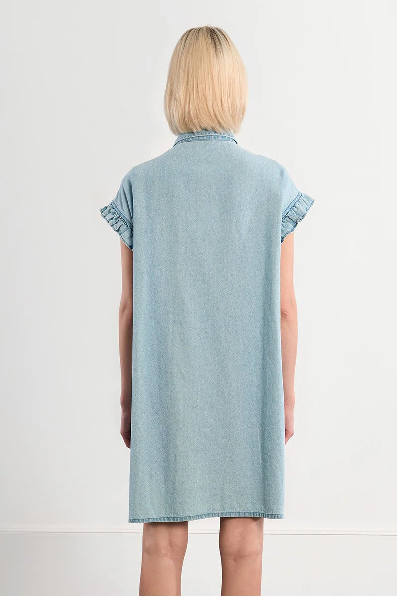 Lili Sidonio Blue Denim Woven Dress SP