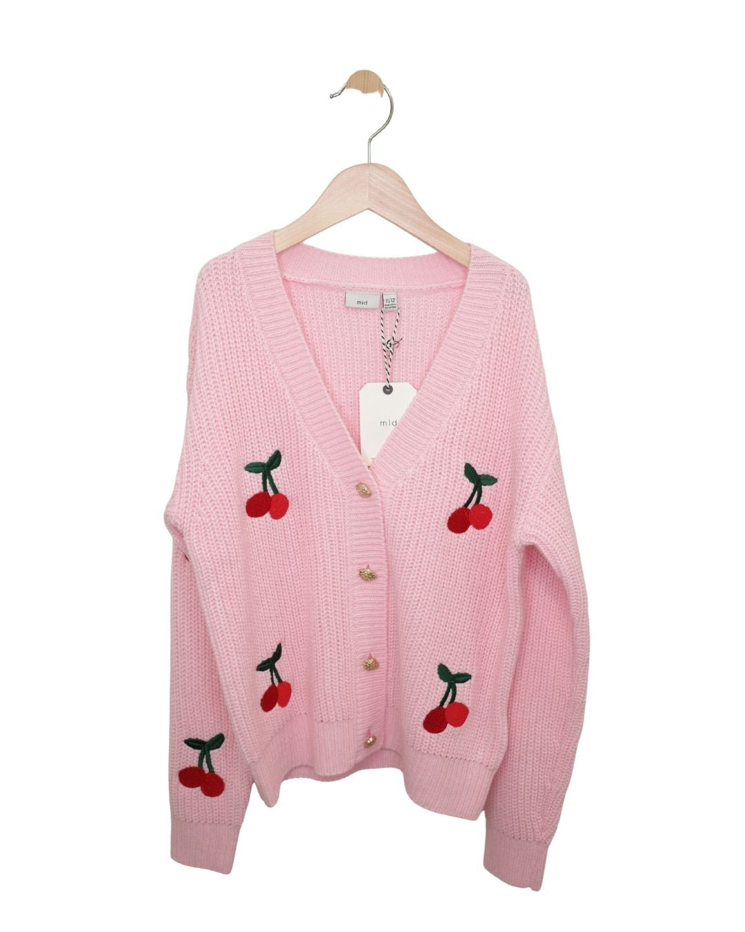 MID Light Pink Cherry Cardigan SP