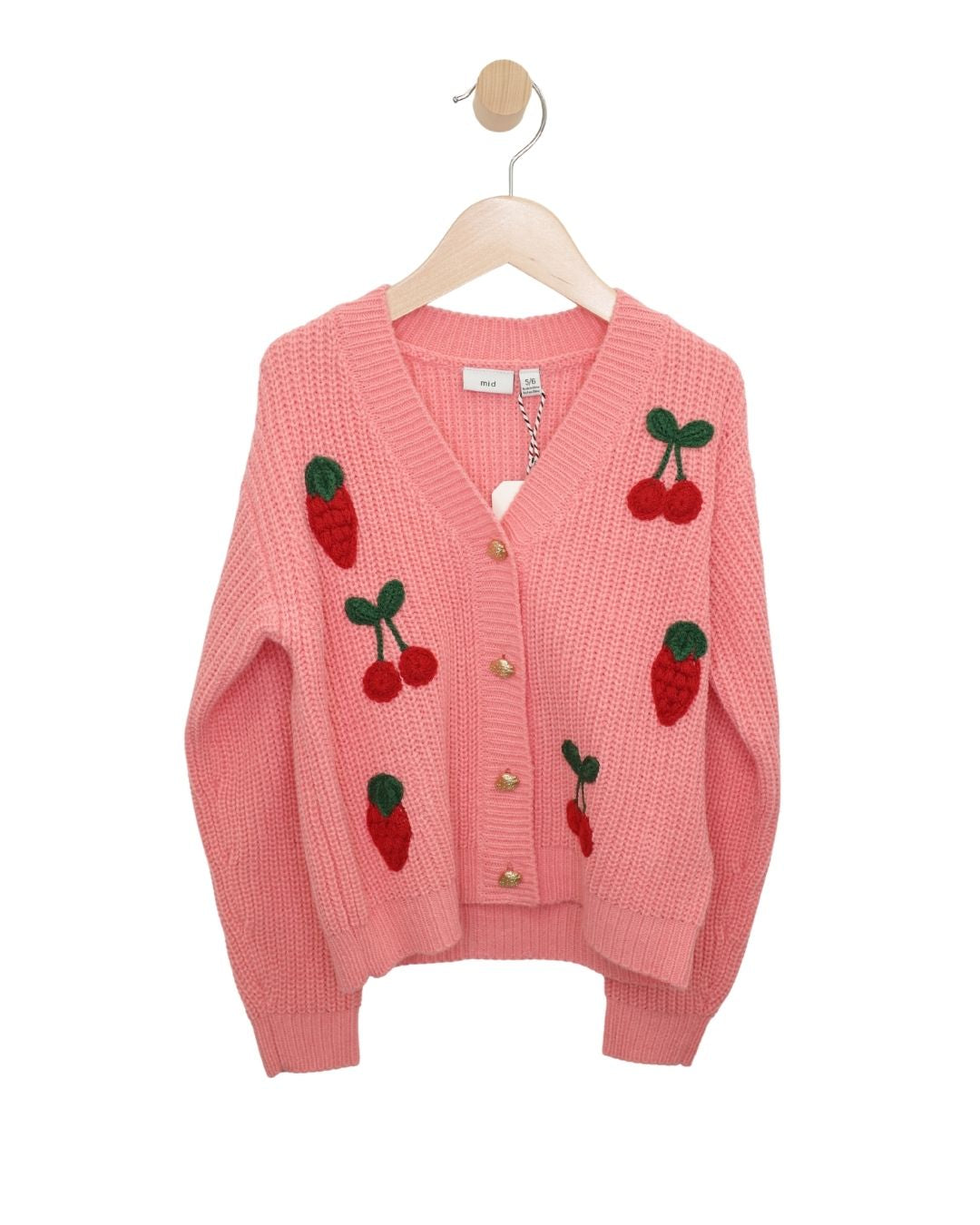 MID Strawberry/Cherry Knit Cardigan SP
