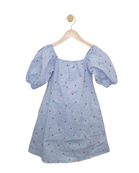 MID Blue Striped Cherry Dress SP