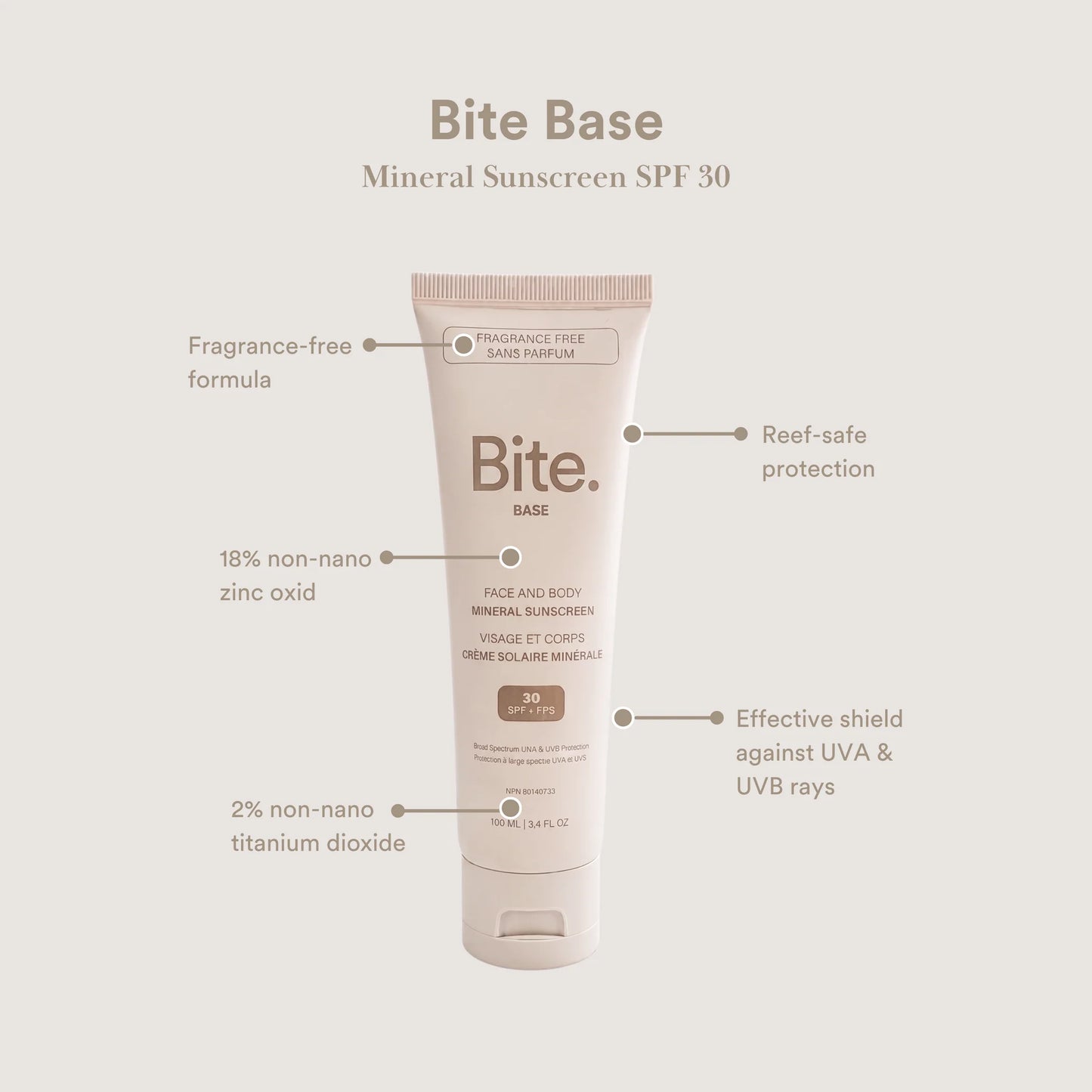 Bite Base Mineral Sunscreen SPF 30