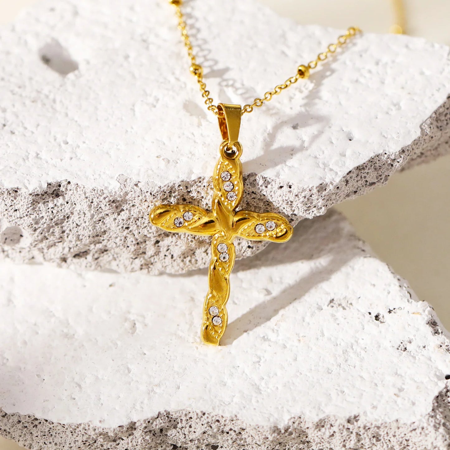Hackney Nine Chamonix Cross Necklace
