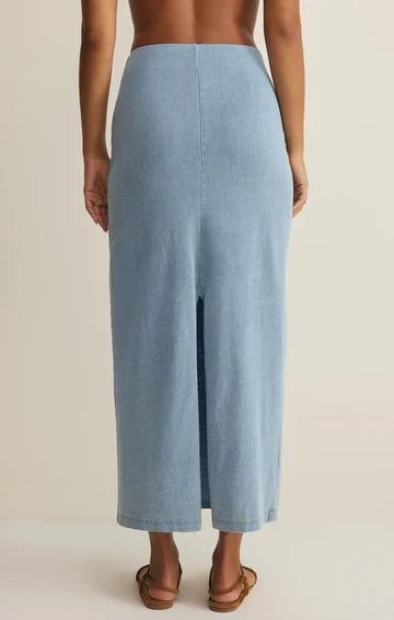 Z Supply Gail Jersey Denim MIDI Skirt 02-07