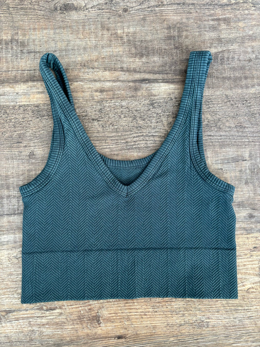 Nikibiki Herringbone Reversible Crop Tank SU24