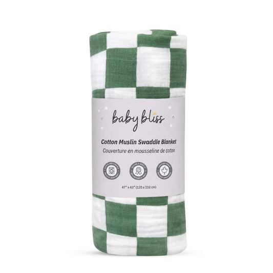 Baby Bliss Cotton Muslin Swaddle Blanket