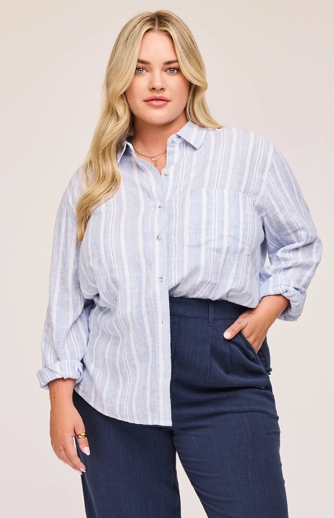 Gentle Fawn Luka Stripe Button Down SPN