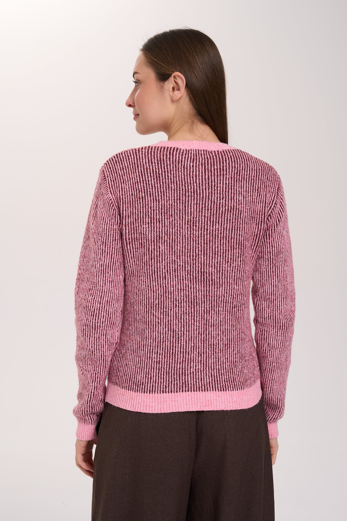 24 Colours Pink Striped Cardi 02-08