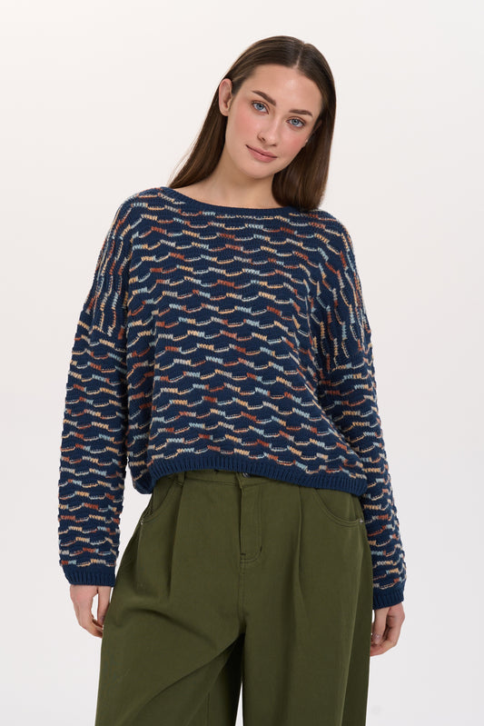 24 Colours Blue/ Multicolour Pullover 02-08