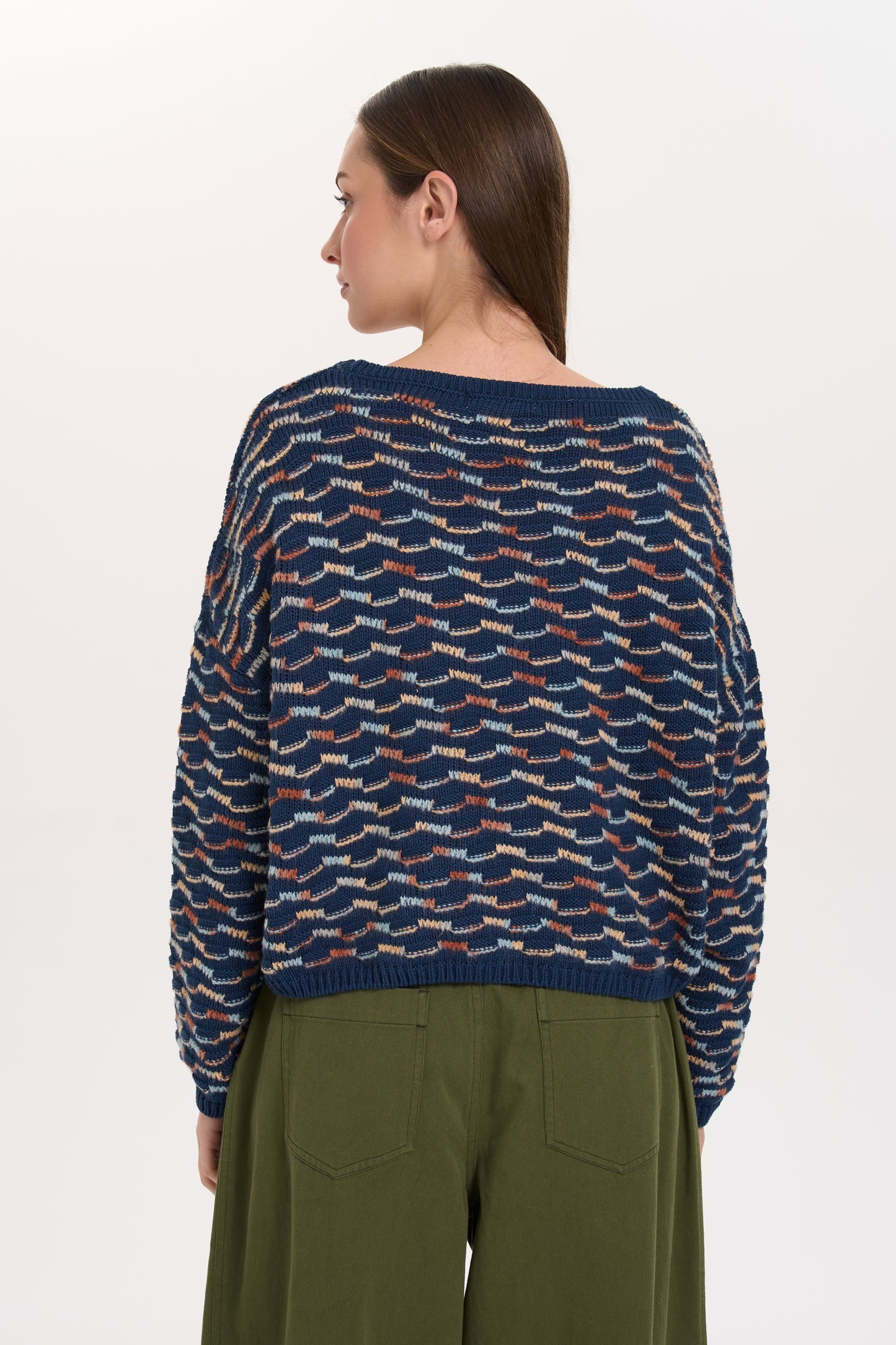 24 Colours Blue/ Multicolour Pullover 02-08