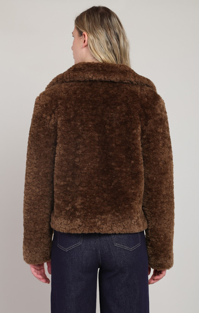 Room 34 Faux Fur Brown Coat 02-09