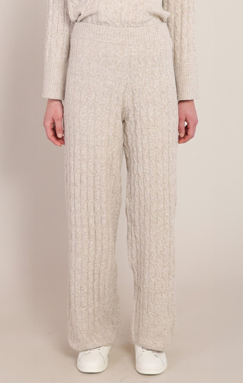 Room 34 Beige Cable Knit Pant 02-09