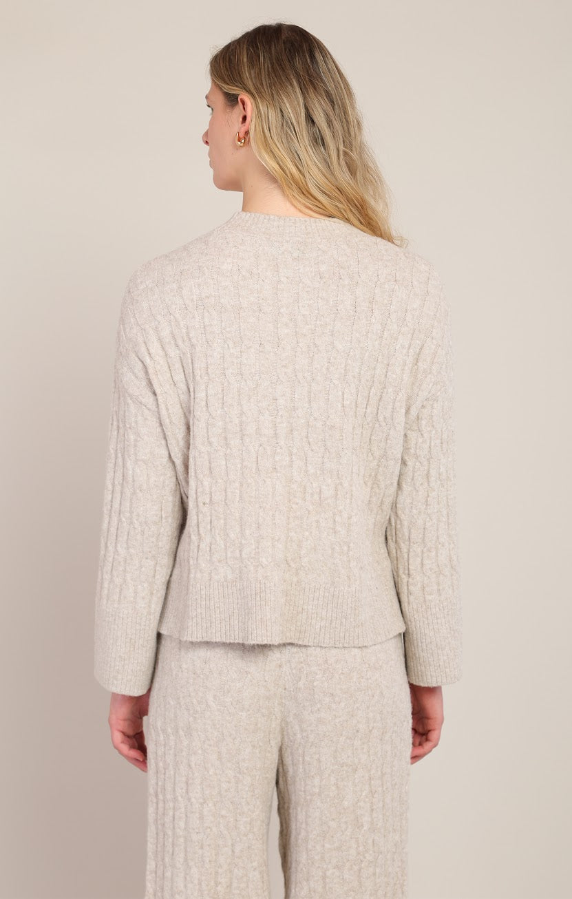 Room 34 Beige Cable Knit Sweater 02-09