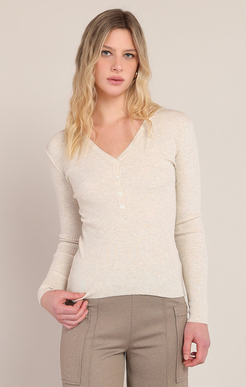 Room 34 Ribbed Sweater Top 02-09