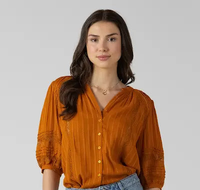 Dex Golden Hour Pintuck Blouse SP