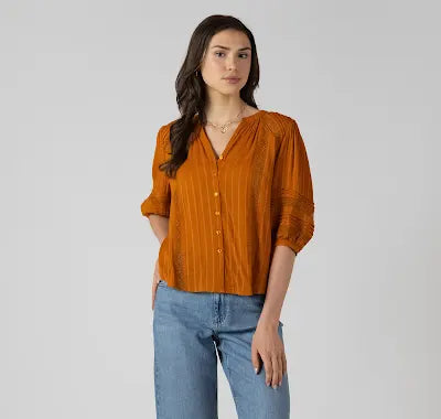 Dex Golden Hour Pintuck Blouse SP