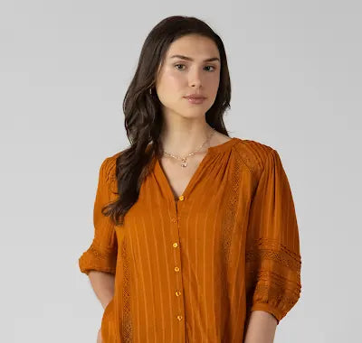 Dex Golden Hour Pintuck Blouse SP